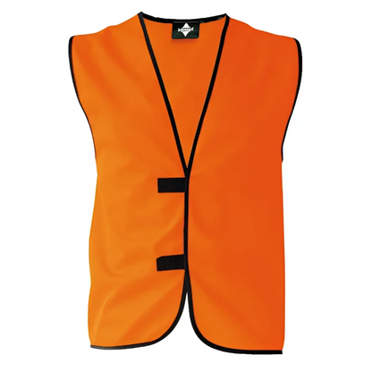 Einfache funktionsweste – individuell bedruckbar signal-orange - korntex einfache funktionsweste