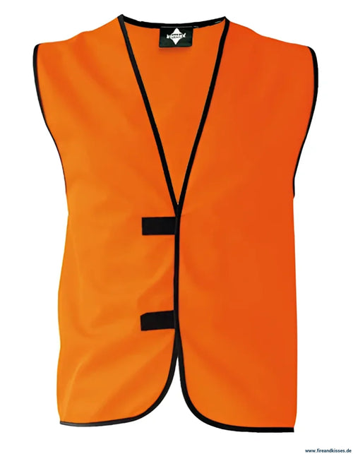 Einfache funktionsweste – individuell bedruckbar signal-orange - korntex einfache funktionsweste