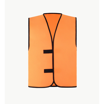 Einfache funktionsweste – individuell bedruckbar signal-orange - korntex einfache funktionsweste