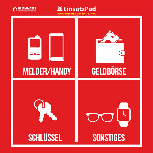Einsatzpad – alles griffbereit im einsatzfall - rot - einsatzpad alles einsatzfall