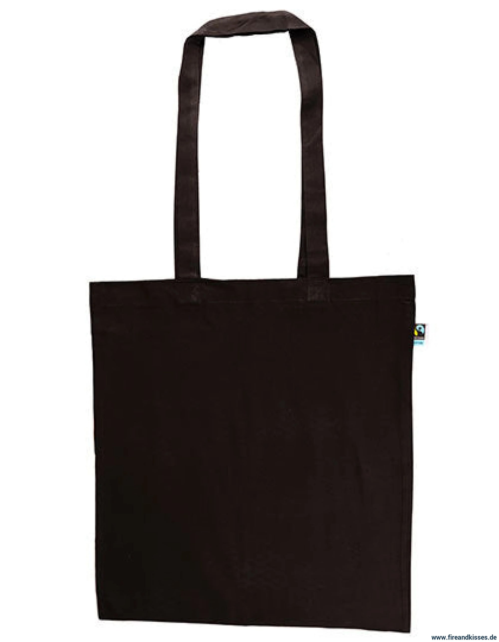 Fairtrade baumwolltasche xt600n – restposten | 100% bio-baumwolle schwarz