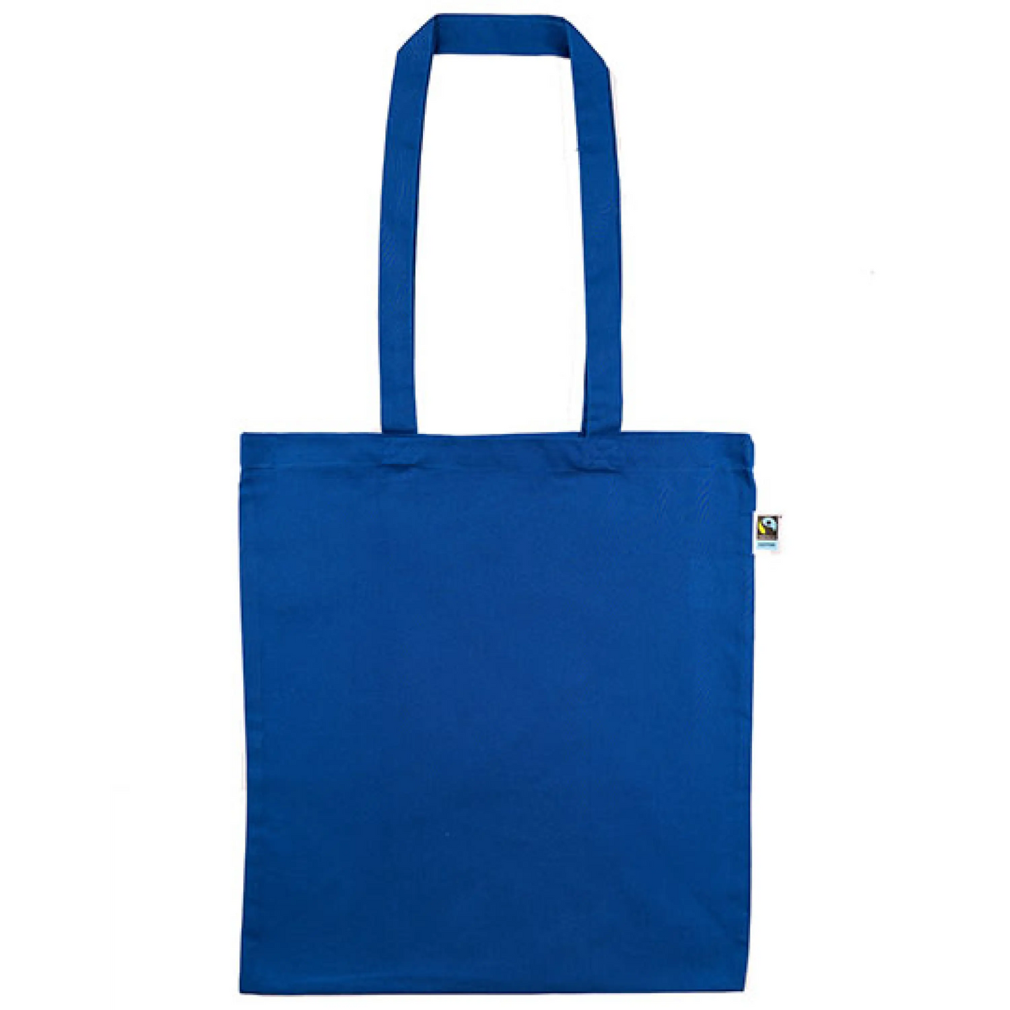Fairtrade baumwolltasche xt600n – restposten | 100% bio-baumwolle royal blau