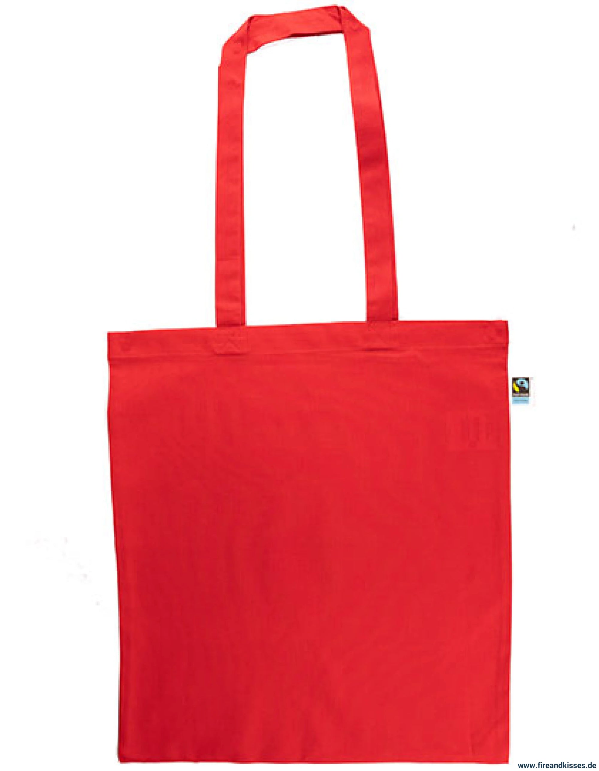 Fairtrade baumwolltasche xt600n – restposten | 100% bio-baumwolle rot