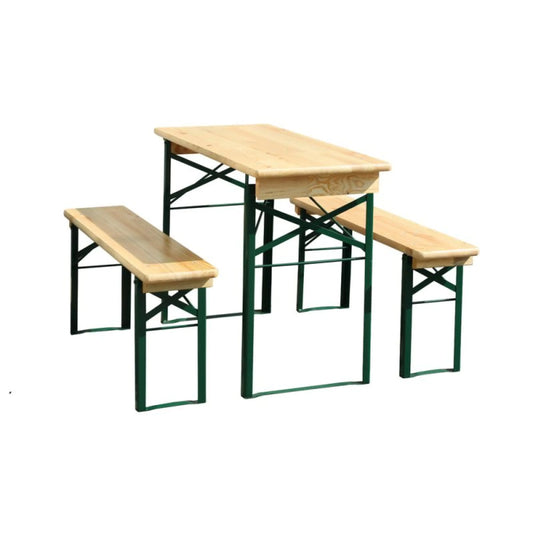 Festzeltgarnitur balkon 110cm - bierzeltgarnitur klappbar mit 2 bänken & tisch - kaufen - fireandkisses