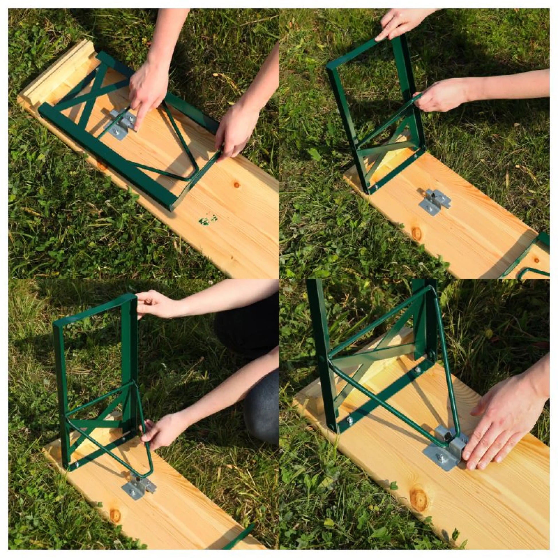 Festzeltgarnitur balkon 110cm - bierzeltgarnitur klappbar mit 2 bänken & tisch - kaufen - fireandkisses