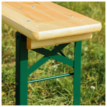 Festzeltgarnitur balkon 110cm - bierzeltgarnitur klappbar mit 2 bänken & tisch - kaufen - fireandkisses