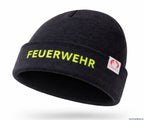 Unisex knitted cap thinsulate™ navy – feuerwehr edition by fireandkisses - bekleidung wintermütze mit gesticktem
