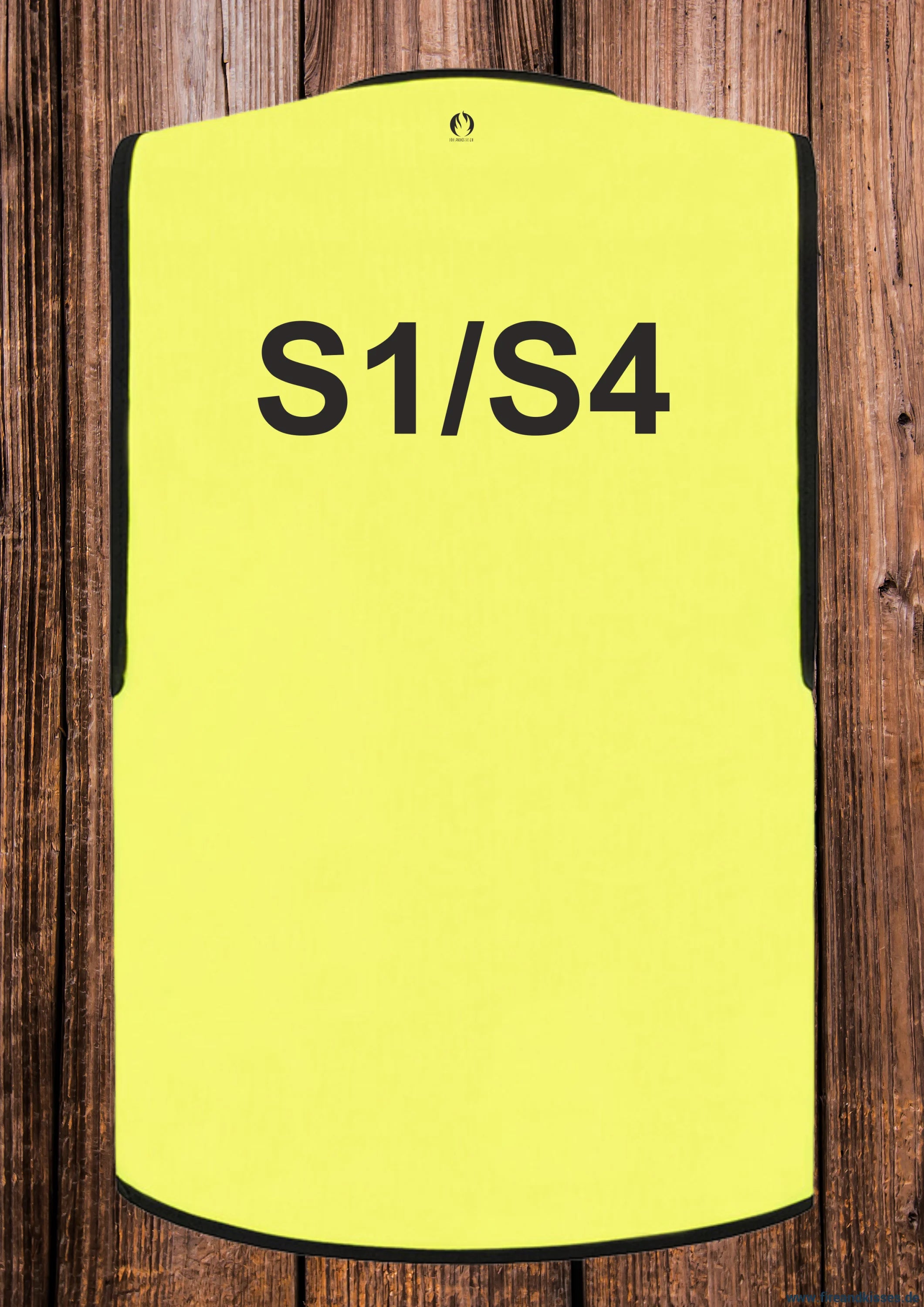 Feuerwehr stabsweste „command vest“ mit rückenaufdruck gelb - s1/s4 / s - stabsweste „command vest“ rückenaufdruck