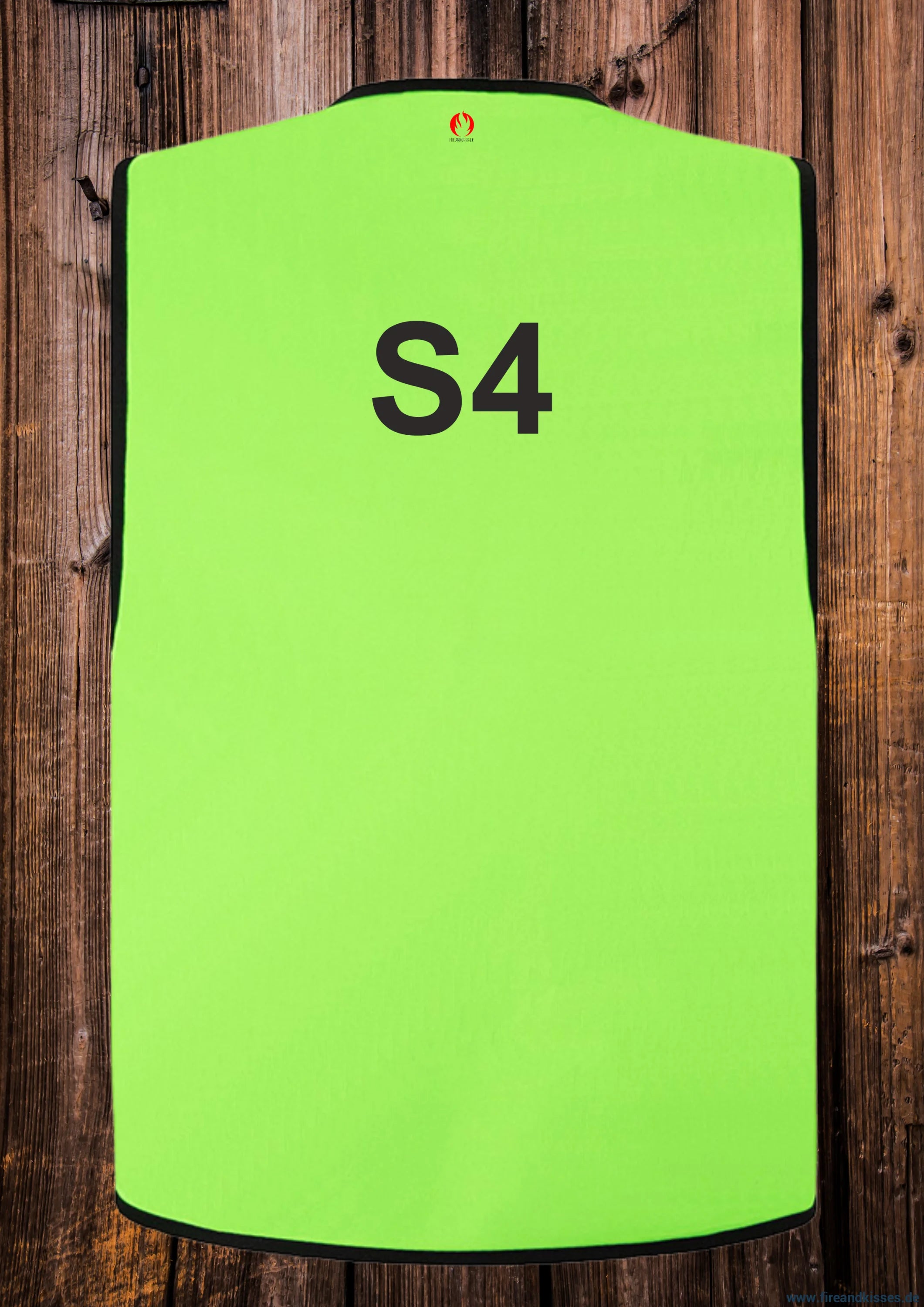 Feuerwehr stabsweste „command vest“ mit rückenaufdruck grün - s4 / s - stabsweste „command vest“ rückenaufdruck