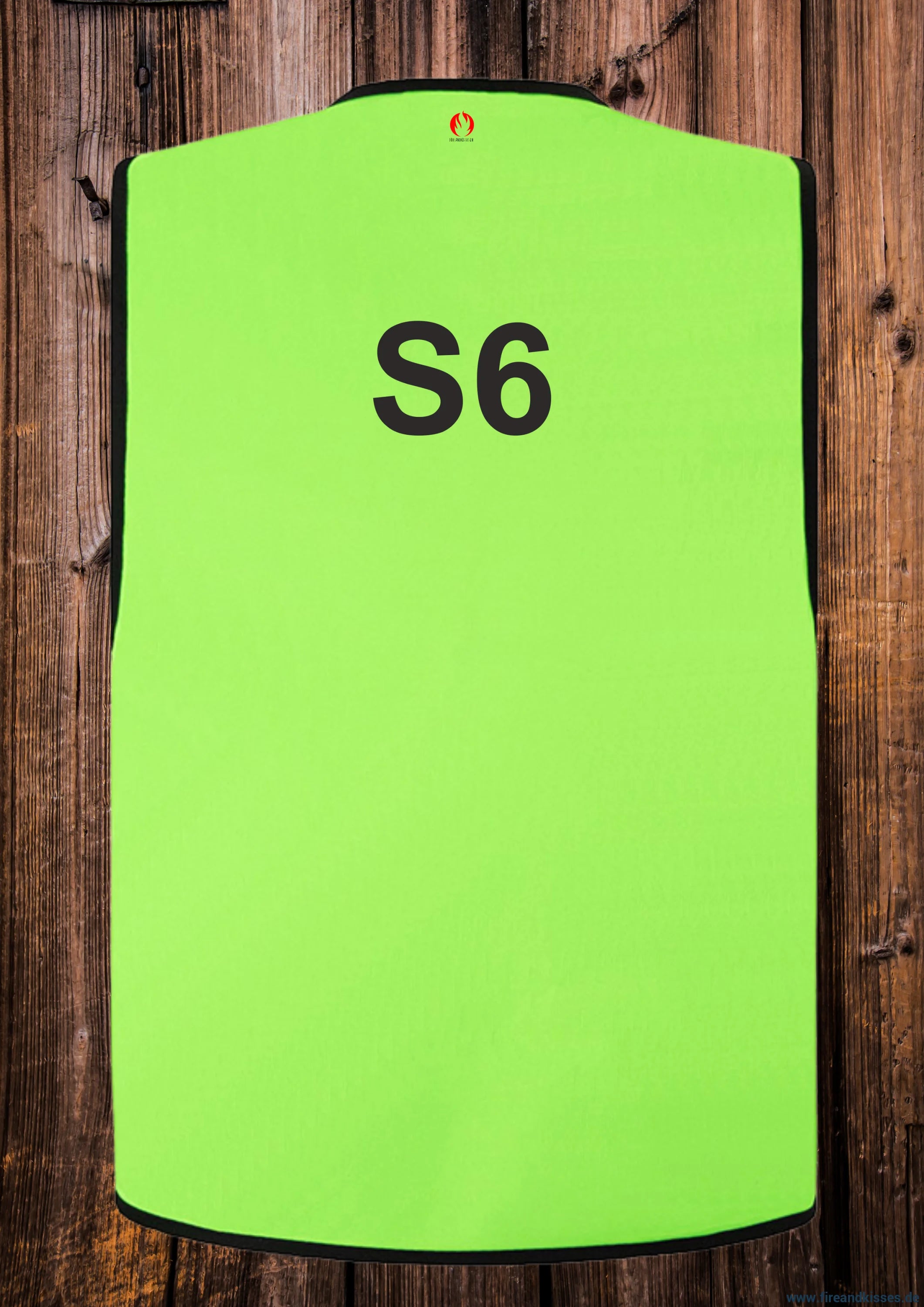 Feuerwehr stabsweste „command vest“ mit rückenaufdruck grün - s6 / s - stabsweste „command vest“ rückenaufdruck