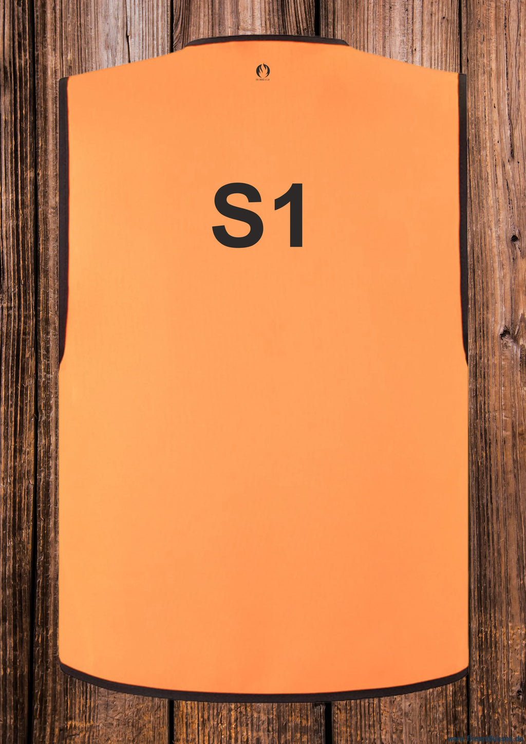 Feuerwehr stabsweste „command vest“ mit rückenaufdruck orange - s1 / s - stabsweste „command vest“ rückenaufdruck