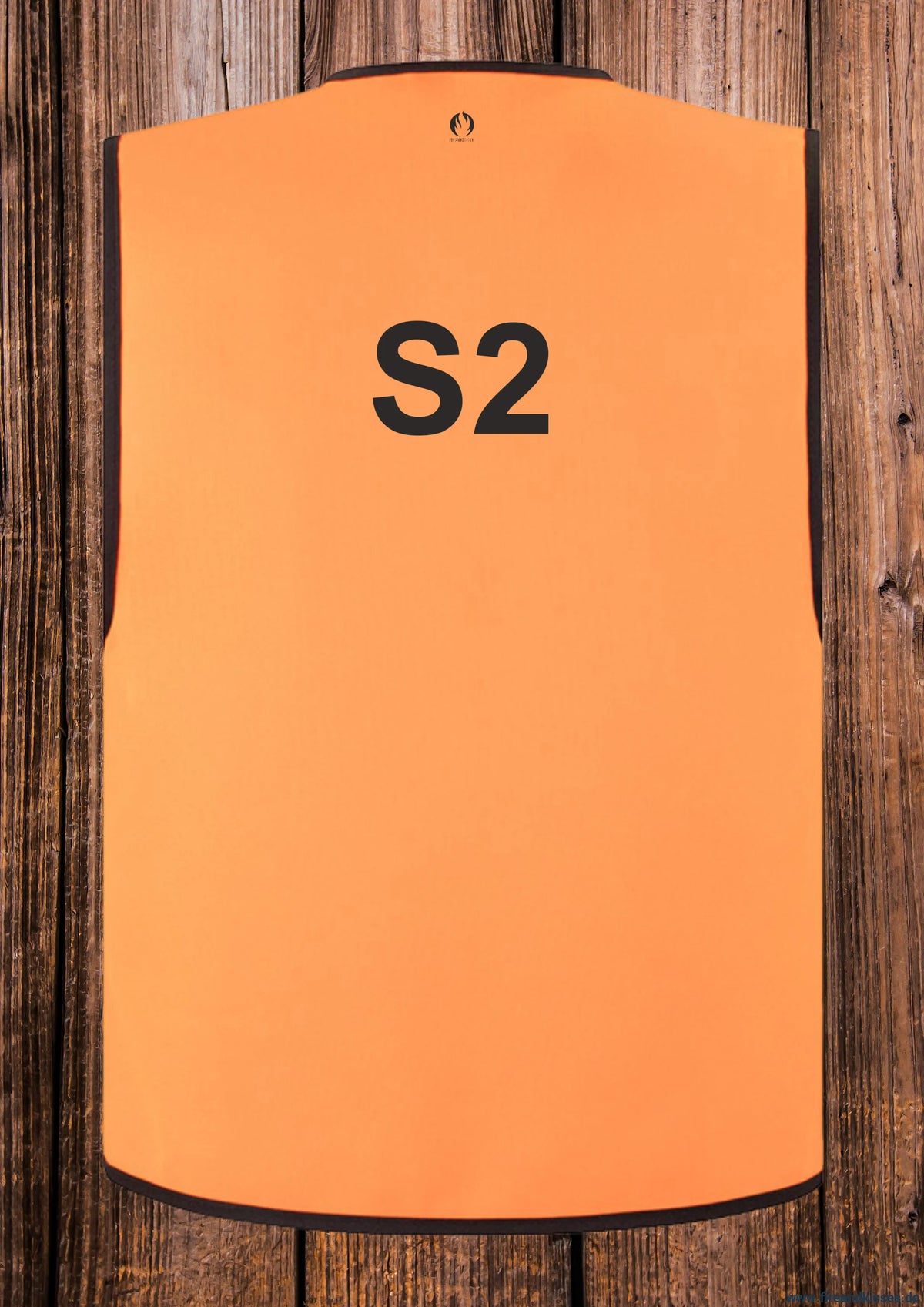 Feuerwehr stabsweste „command vest“ mit rückenaufdruck orange - s2 / s - stabsweste „command vest“ rückenaufdruck