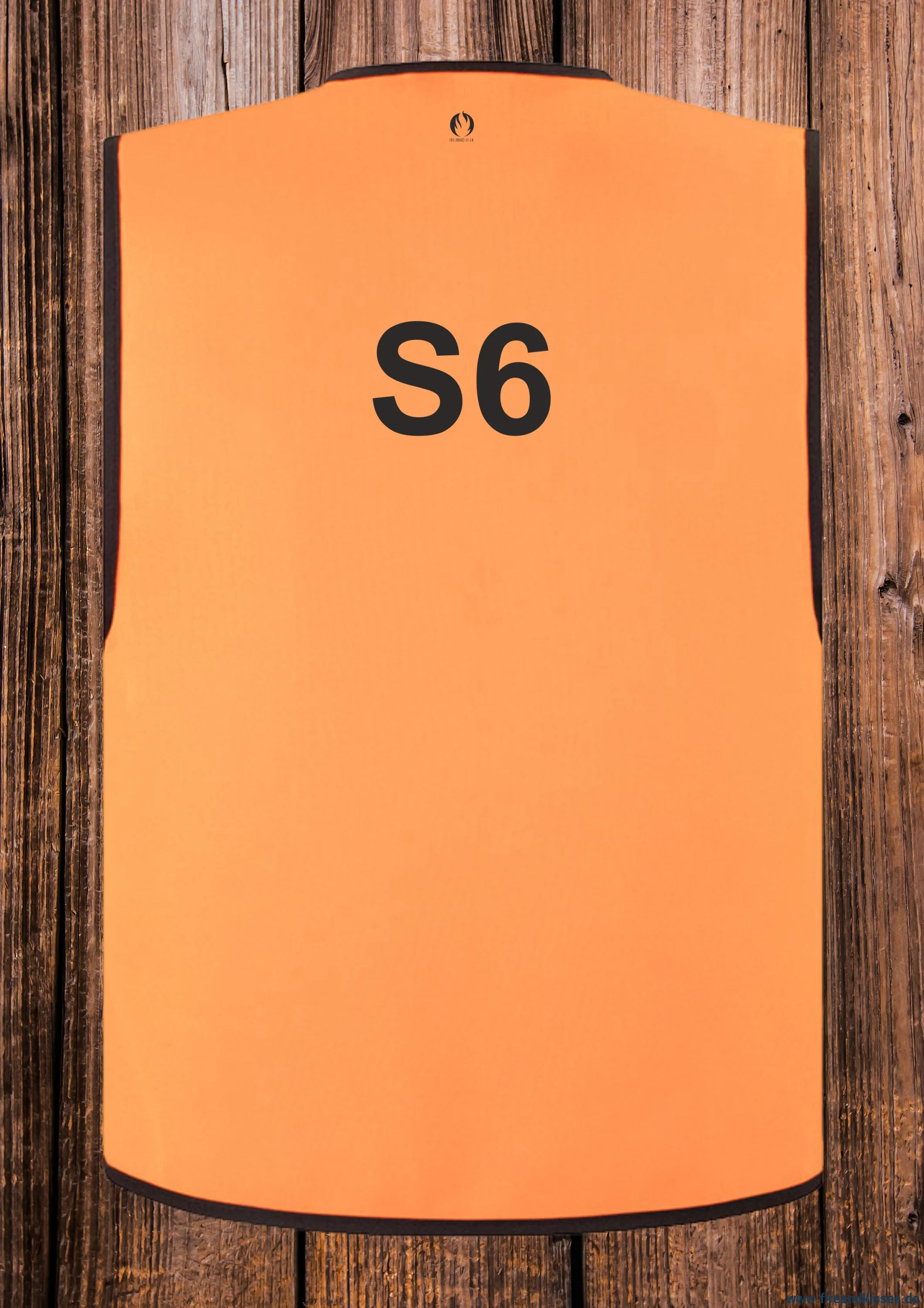 Feuerwehr stabsweste „command vest“ mit rückenaufdruck orange - s6 / s - stabsweste „command vest“ rückenaufdruck