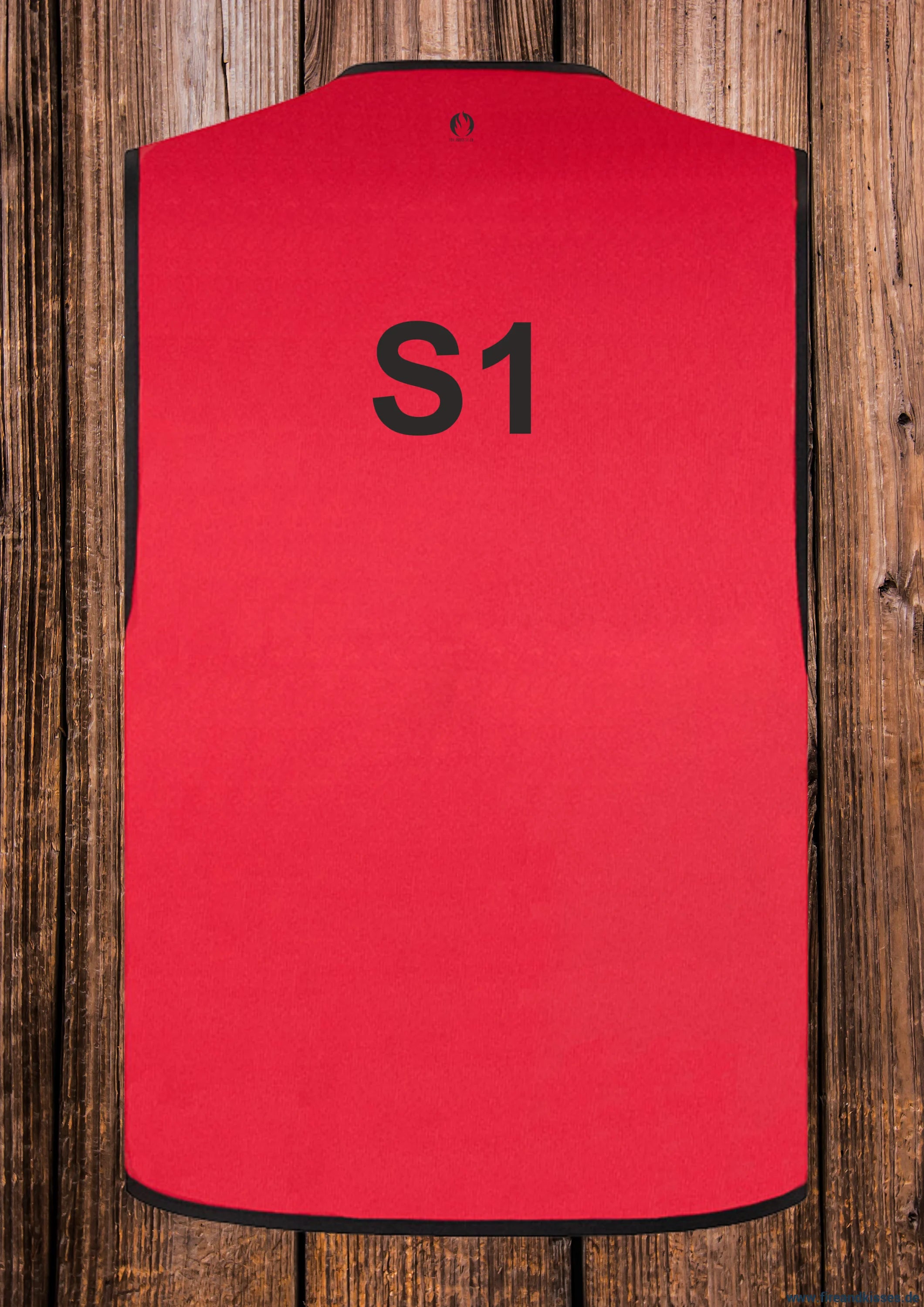 Feuerwehr stabsweste „command vest“ mit rückenaufdruck rot - s1 / s - stabsweste „command vest“ rückenaufdruck