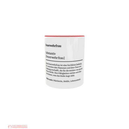 Fireandkisses feuerwehr-tasse „definition feuerwehrfrau“ - tasse feuerwehr-tasse „definition