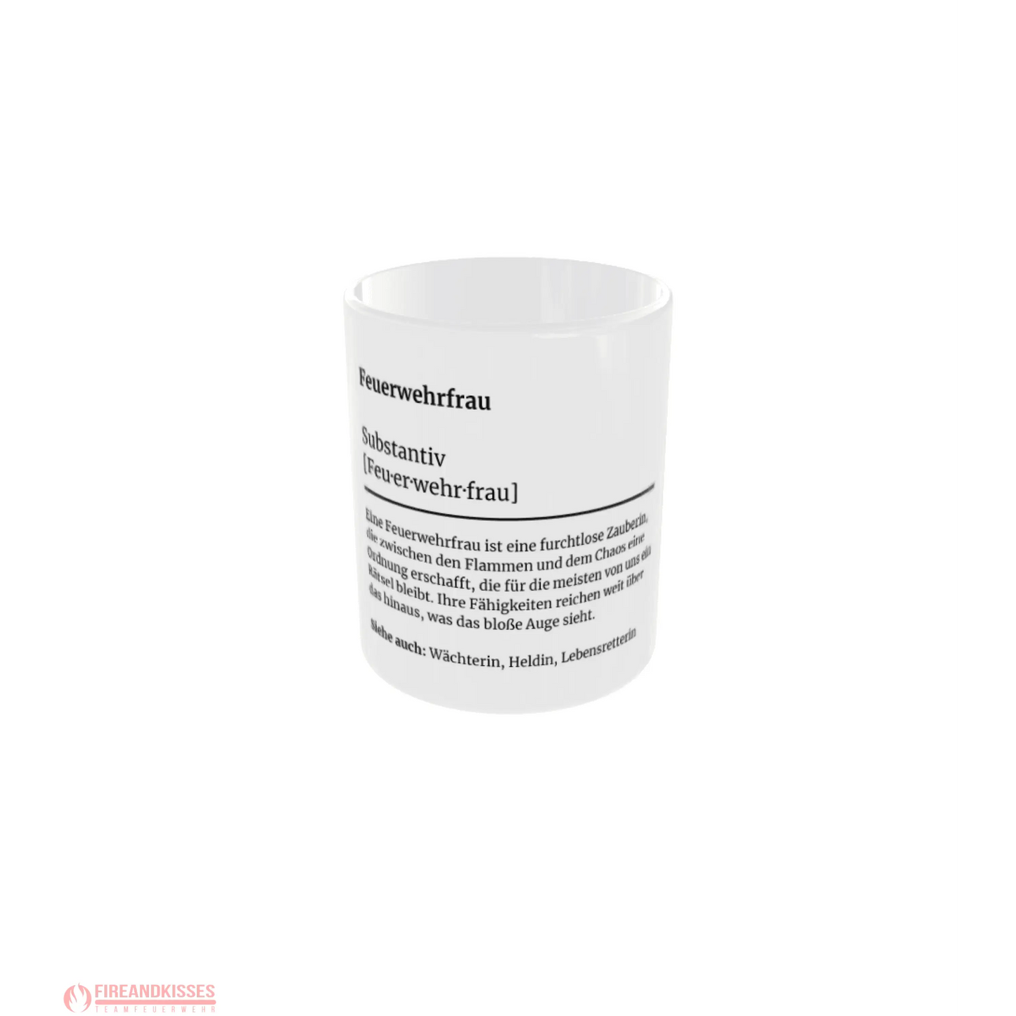 Fireandkisses feuerwehr-tasse „definition feuerwehrfrau“ - weiß - tasse feuerwehr-tasse „definition