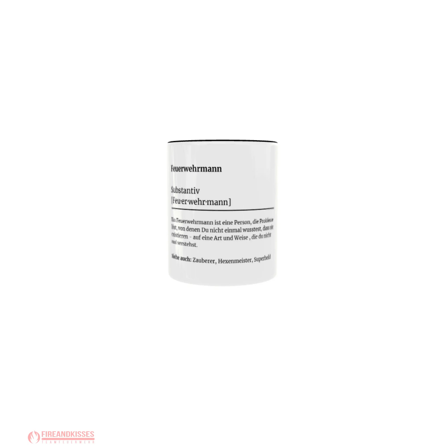 Fireandkisses feuerwehr-tasse „definition feuerwehrmann“ - tasse feuerwehr-tasse „definition