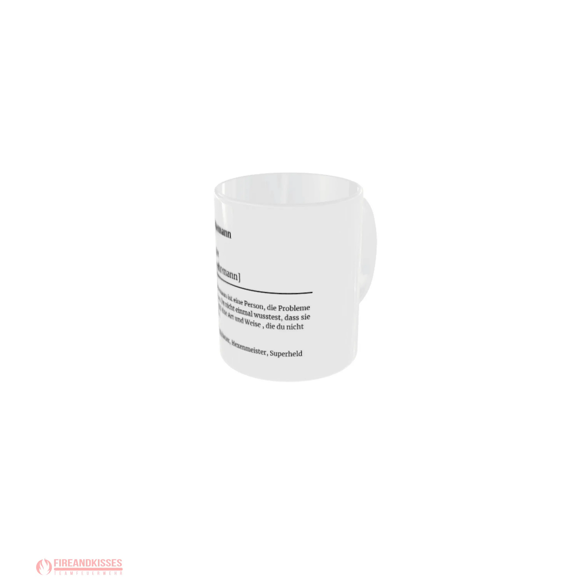 Fireandkisses feuerwehr-tasse „definition feuerwehrmann“ - tasse feuerwehr-tasse „definition