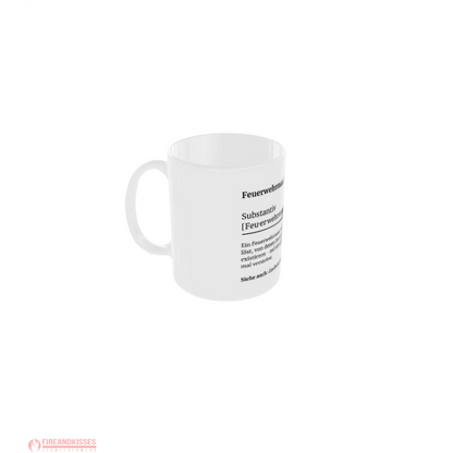 Fireandkisses feuerwehr-tasse „definition feuerwehrmann“ - tasse feuerwehr-tasse „definition