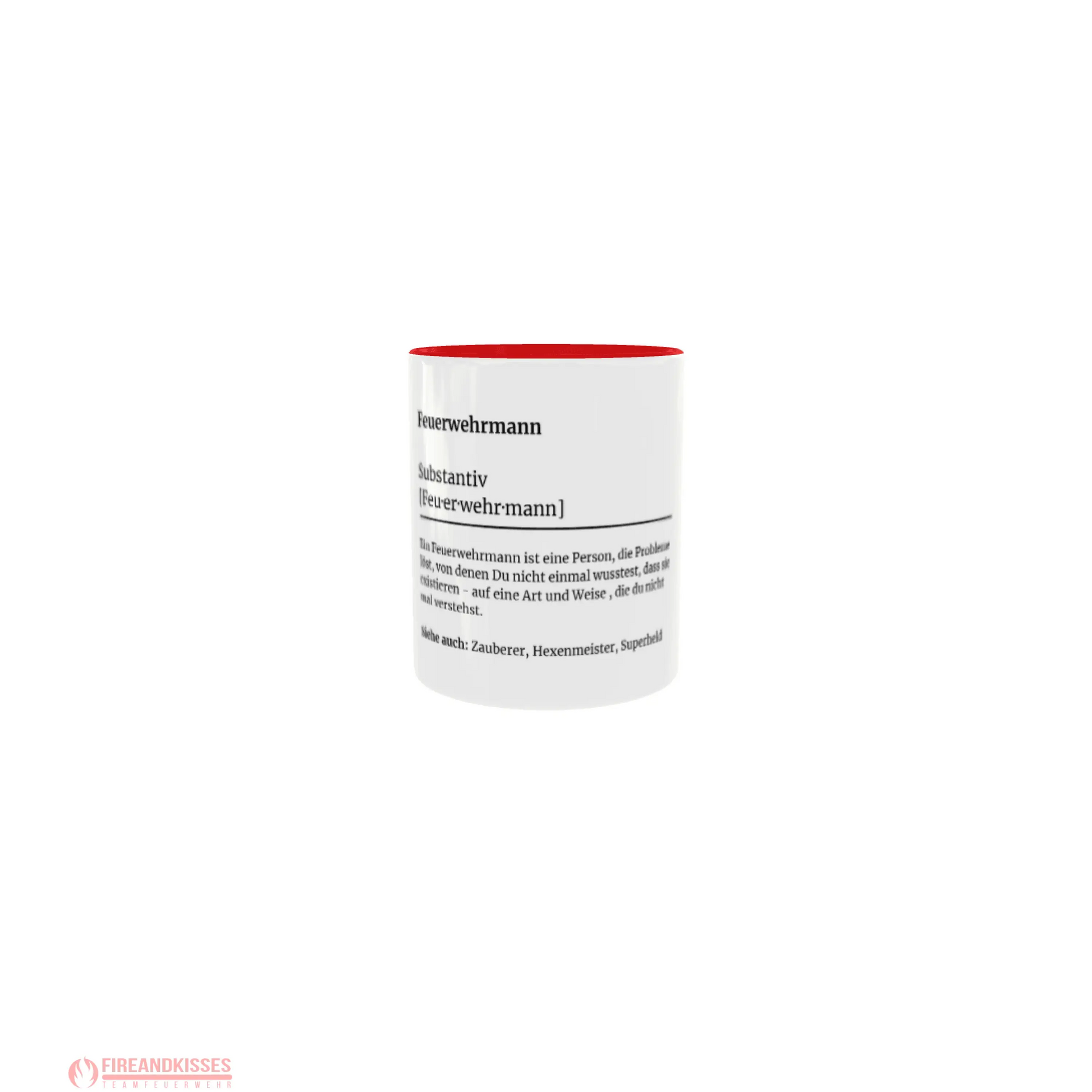 Fireandkisses feuerwehr-tasse „definition feuerwehrmann“ - tasse feuerwehr-tasse „definition