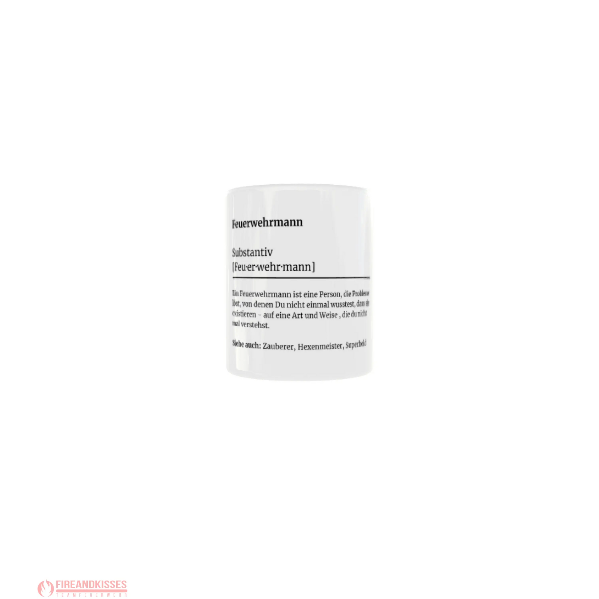 Fireandkisses feuerwehr-tasse „definition feuerwehrmann“ - weiß - tasse feuerwehr-tasse „definition