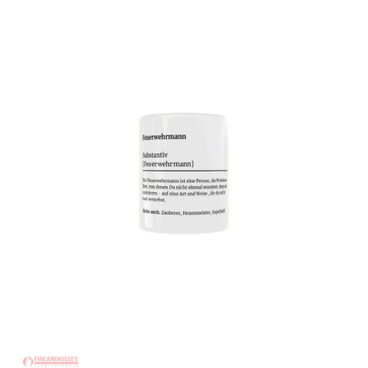 Fireandkisses feuerwehr-tasse „definition feuerwehrmann“ - weiß - tasse feuerwehr-tasse „definition