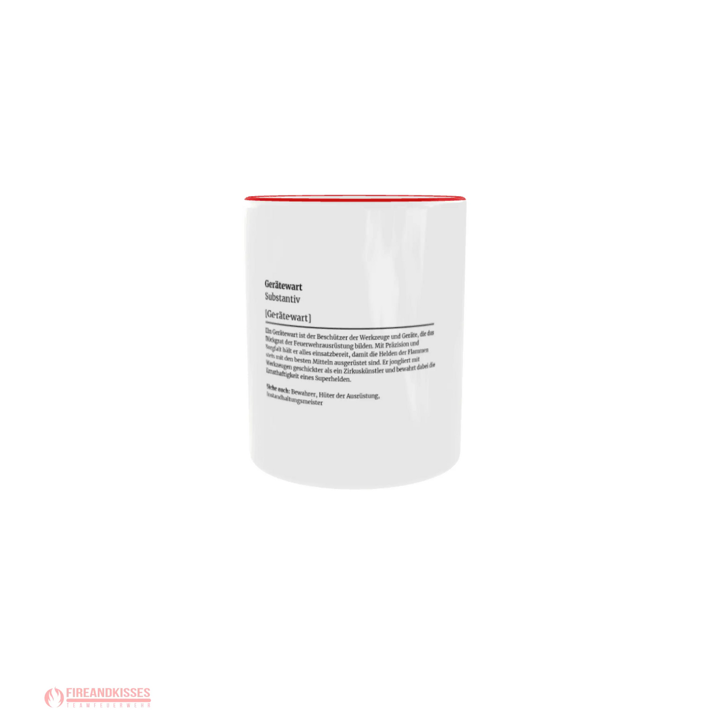 Fireandkisses feuerwehr-tasse „definition gerätewart“ - tasse feuerwehr-tasse „definition gerätewart“