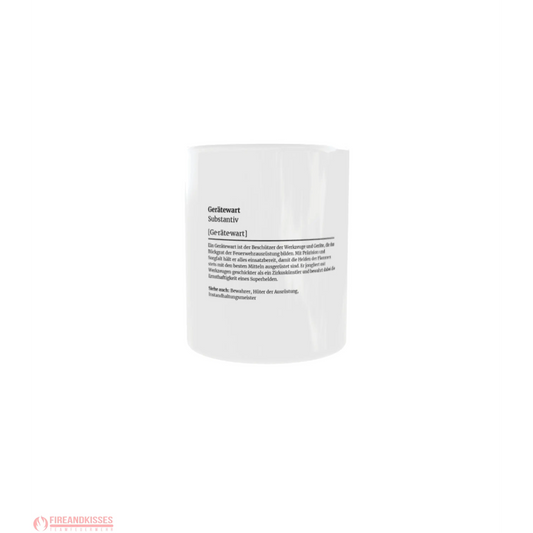 Fireandkisses feuerwehr-tasse „definition gerätewart“ - weiß - tasse feuerwehr-tasse „definition gerätewart“