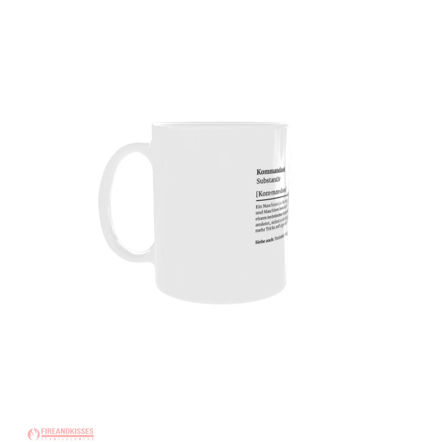 Fireandkisses feuerwehr-tasse „definition kommandant“ - tasse feuerwehr-tasse „definition kommandant“