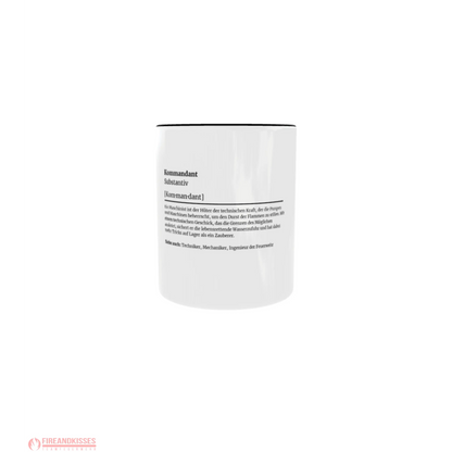 Fireandkisses feuerwehr-tasse „definition kommandant“ - tasse feuerwehr-tasse „definition kommandant“