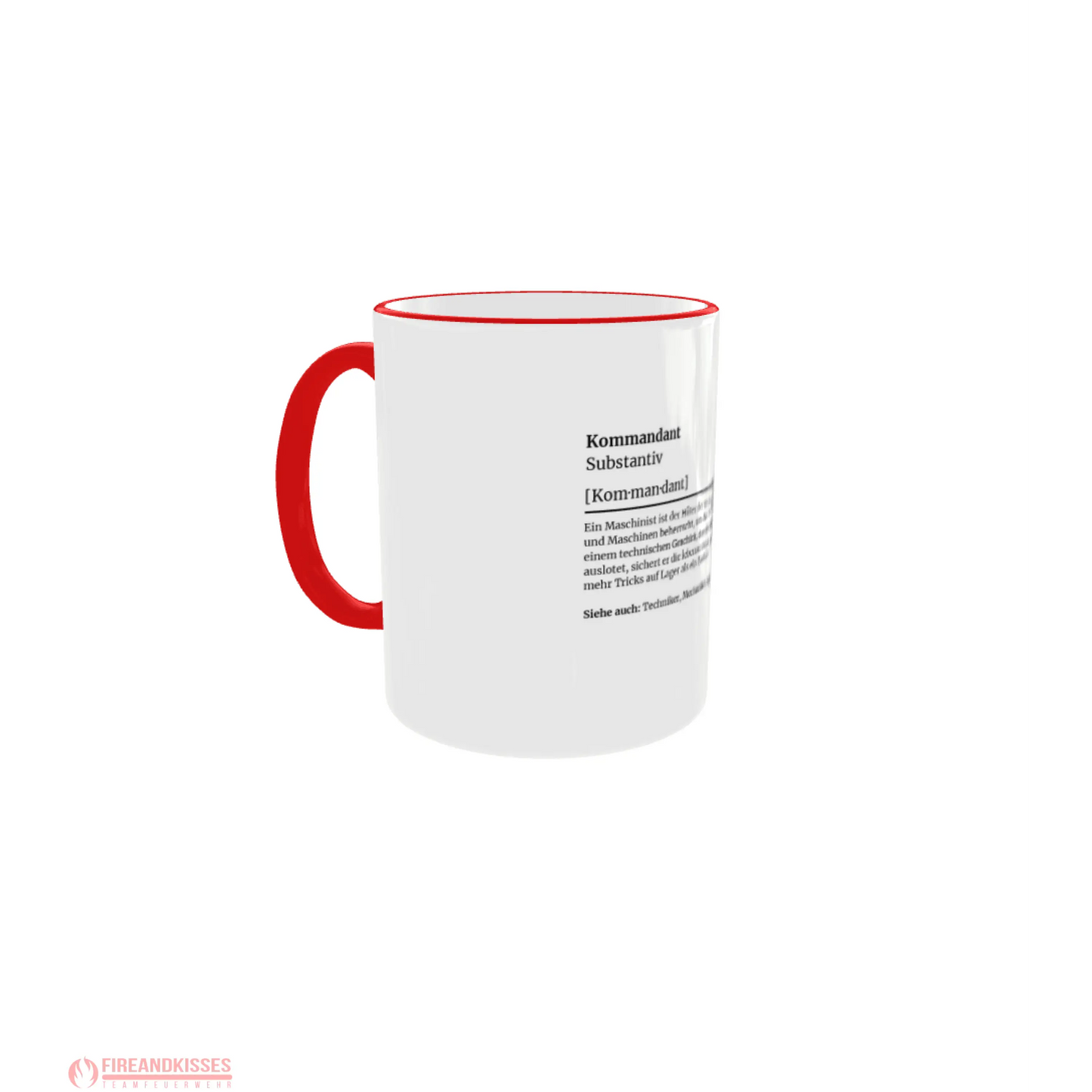Fireandkisses feuerwehr-tasse „definition kommandant“ - tasse feuerwehr-tasse „definition kommandant“