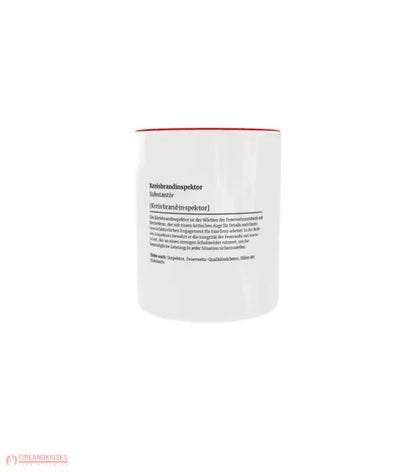 Feuerwehr-Tasse Definition Kreisbrandinspektor - Fireandkisses
