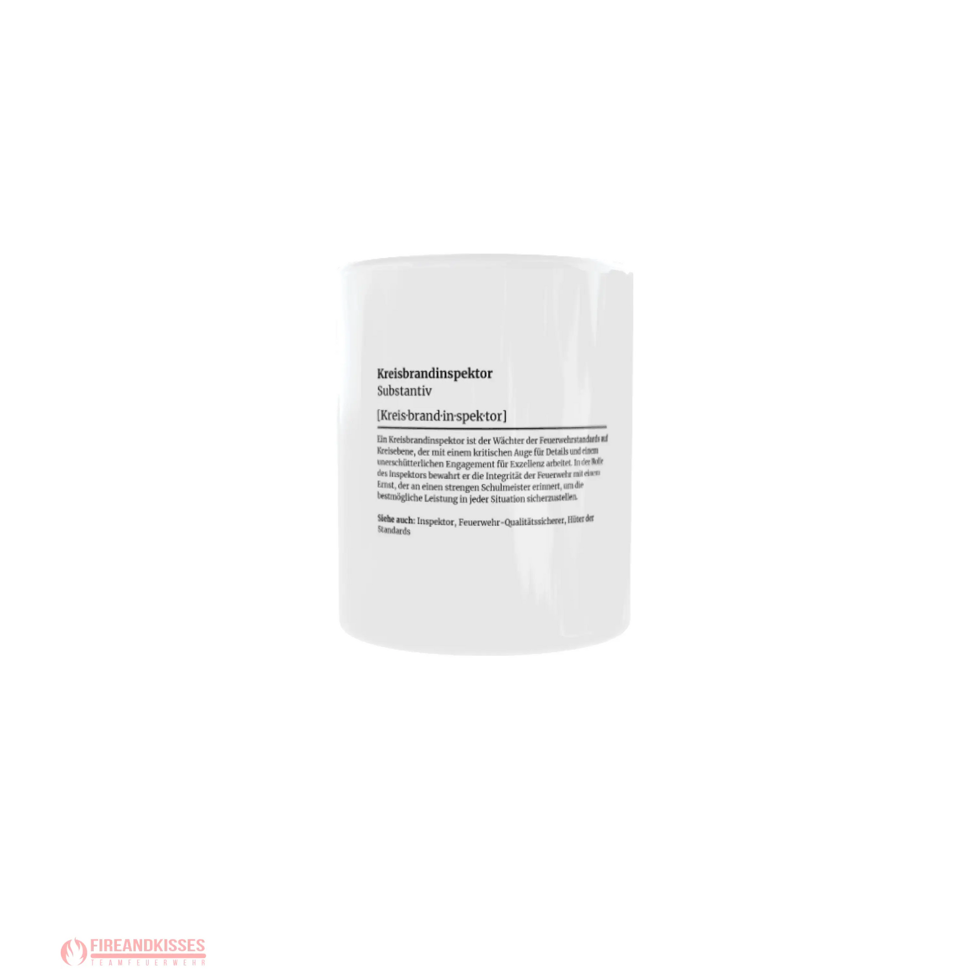 Fireandkisses feuerwehr-tasse „definition kreisbrandinspektor“ - weiß - tasse feuerwehr-tasse „definition