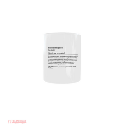 Fireandkisses feuerwehr-tasse „definition kreisbrandinspektor“ - weiß - tasse feuerwehr-tasse „definition