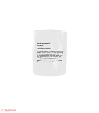 Feuerwehr-Tasse Definition Kreisbrandinspektor - Fireandkisses