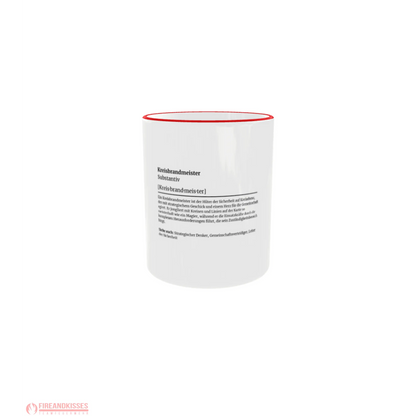 Fireandkisses feuerwehr-tasse „definition kreisbrandmeister“ - roter rand & henkel - tasse feuerwehr-tasse „definition