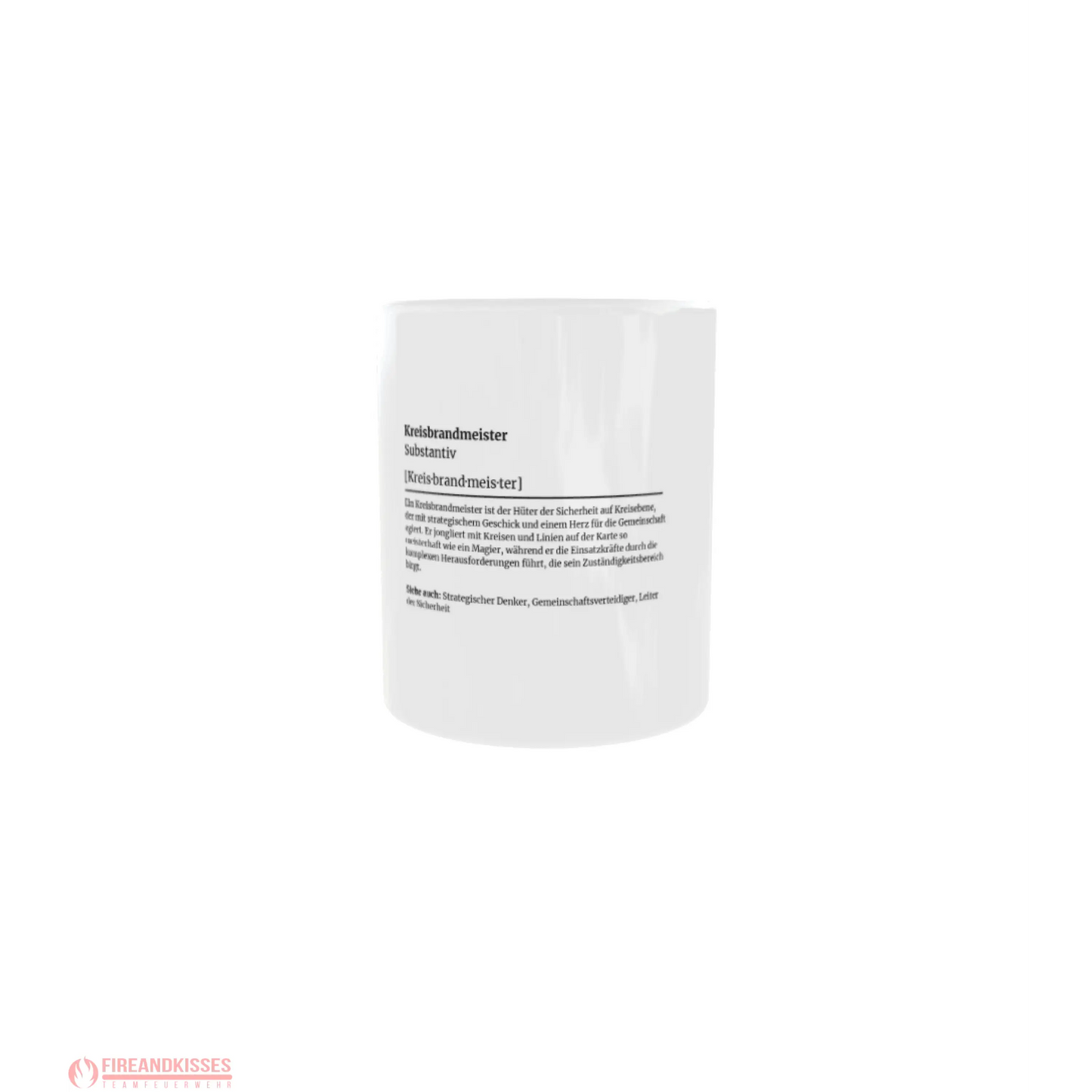 Fireandkisses feuerwehr-tasse „definition kreisbrandmeister“ - weiß - tasse feuerwehr-tasse „definition