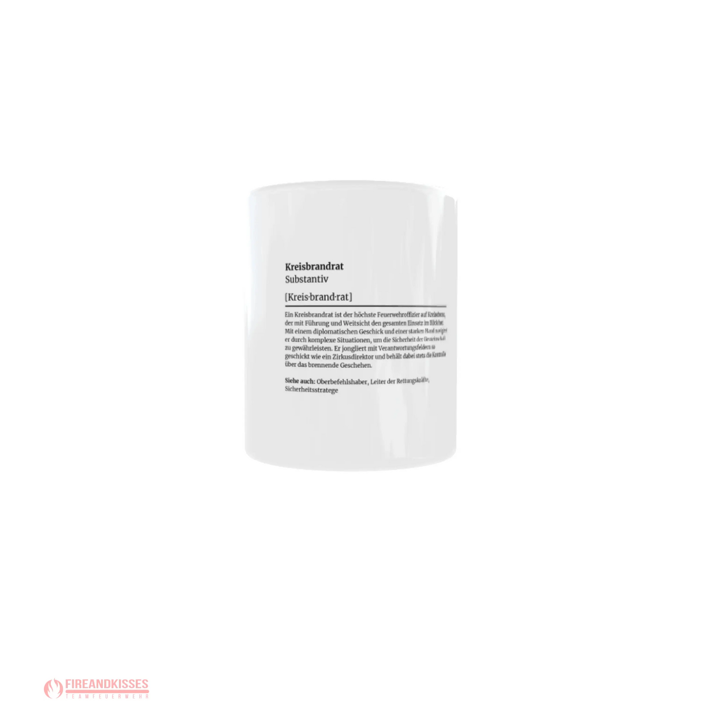 Fireandkisses feuerwehr-tasse „definition kreisbrandrat“ - weiß - tasse feuerwehr-tasse „definition