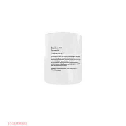 Fireandkisses feuerwehr-tasse „definition kreisbrandrat“ - weiß - tasse feuerwehr-tasse „definition