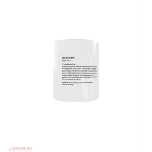 Fireandkisses feuerwehr-tasse „definition kreisbrandrat“ - weiß - tasse feuerwehr-tasse „definition