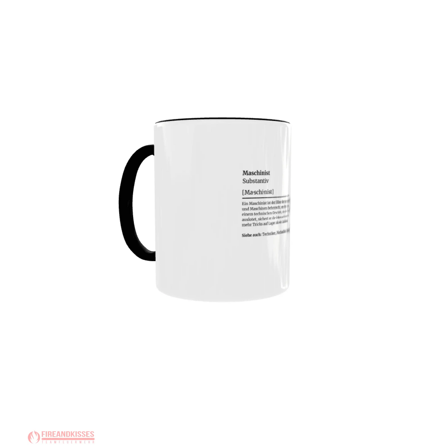 Fireandkisses feuerwehr-tasse „definition maschinist“ - tasse feuerwehr-tasse „definition maschinist“