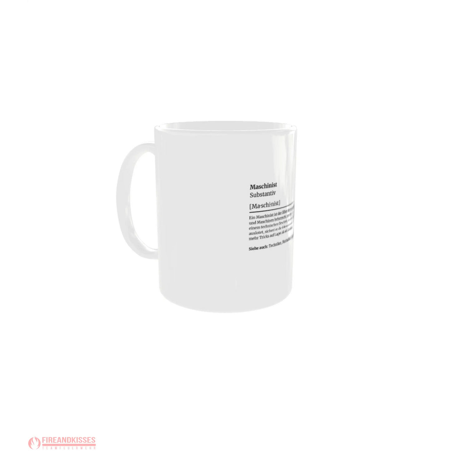 Fireandkisses feuerwehr-tasse „definition maschinist“ - tasse feuerwehr-tasse „definition maschinist“