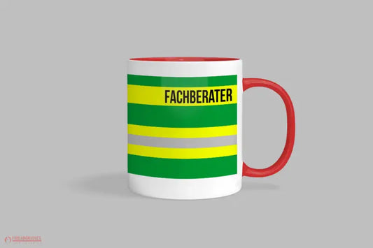Feuerwehr-Tasse ’Fachberater’ - Rot - Tasse
