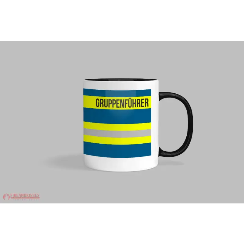 Feuerwehr-Tasse ’Gruppenführer’ - Schwarz - Tasse