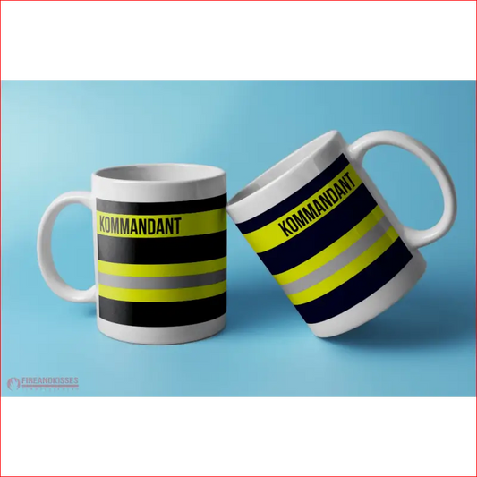 Feuerwehr-Tasse ’Kommandant’ - Weiß - Tasse