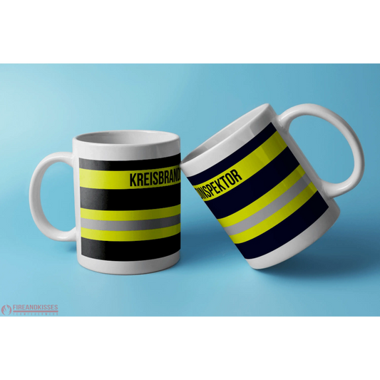 Fireandkisses feuerwehr-tasse „kreisbrandinspektor“ - weiß - tasse feuerwehr-tasse „kreisbrandinspektor“