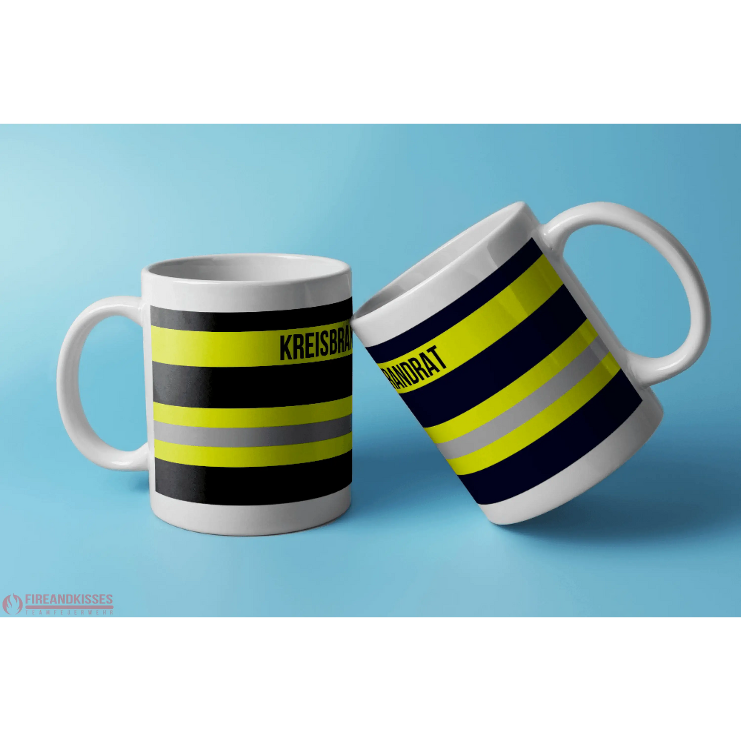 Fireandkisses feuerwehr-tasse „kreisbrandrat“ - weiß - tasse feuerwehr-tasse „kreisbrandrat“