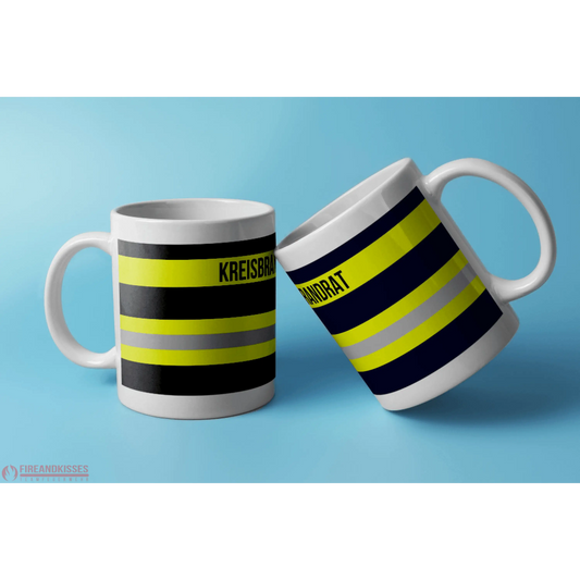 Fireandkisses feuerwehr-tasse „kreisbrandrat“ - weiß - tasse feuerwehr-tasse „kreisbrandrat“