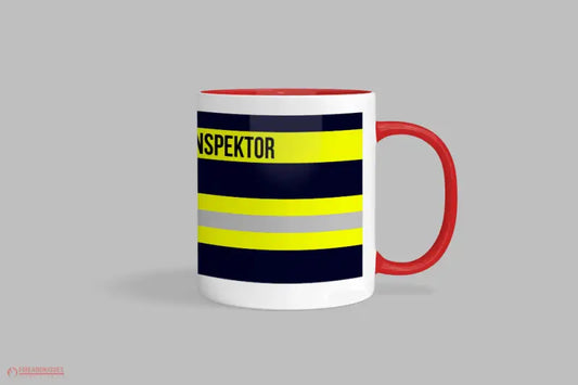 Feuerwehr-Tasse ’Stadtbrandinspektor’ - Rot - Tasse