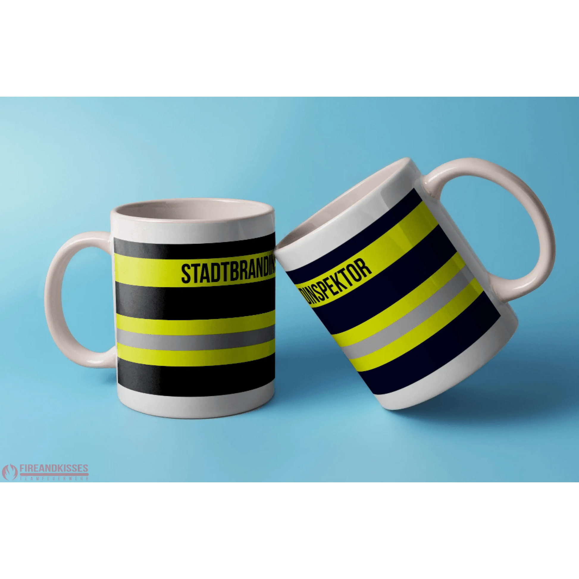 Fireandkisses feuerwehr-tasse „stadtbrandinspektor“ - weiß - tasse feuerwehr-tasse „stadtbrandinspektor“